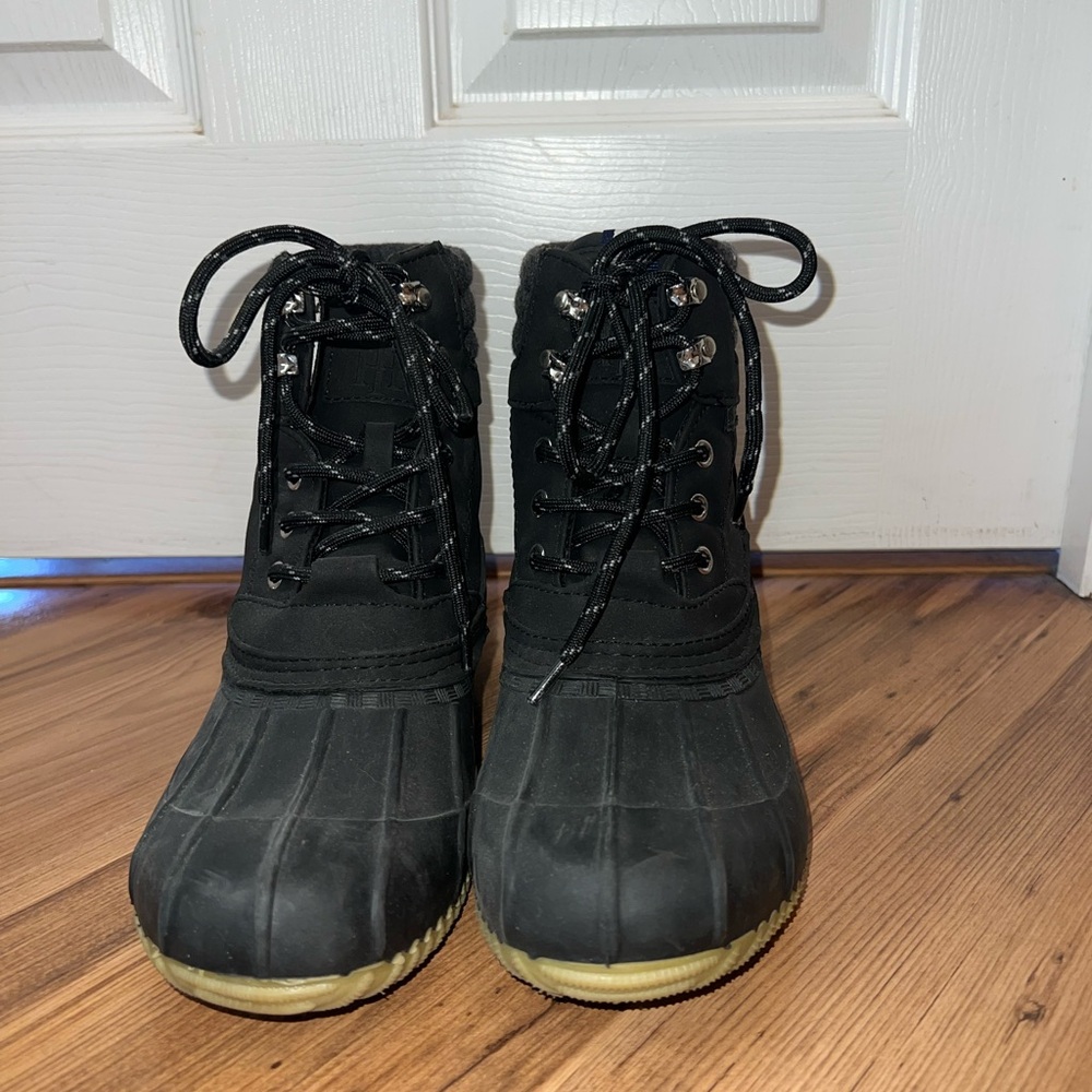 Tommy Hilfiger Black Winter & Rain Boots